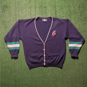 Sutter & Grants Navy Blue Cardigan Sweater Men’s Size Medium